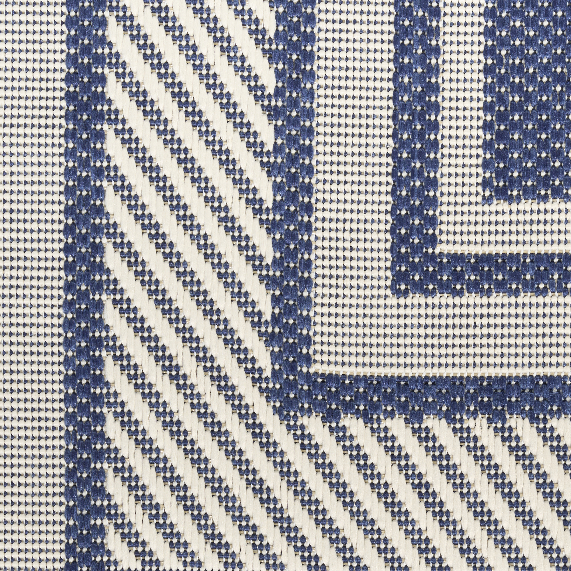 Nourison Horizon Indoor/Outdoor 2' x 3' Navy Modern Rug
