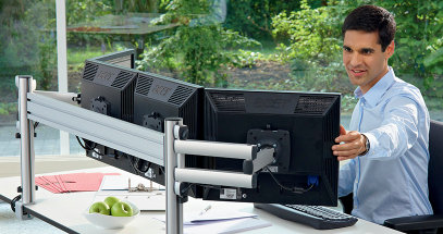 Adjust to your personal ergonomic profile to prevent neck, back and eye strain.