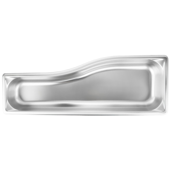 Full-size 2 ½-inch-deep Super Pan® stainless steel super shape long wild pan