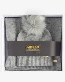 Sparkle Beanie & Scarf Gift Set Grey Marl