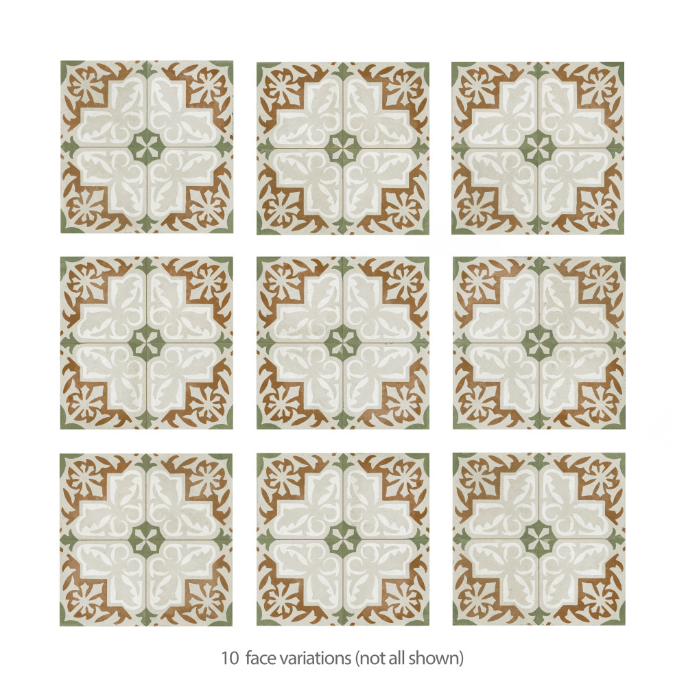 Kings Paname Bastille 17-5/8 in. x 17-5/8 in. Ceramic Floor and Wall Tile