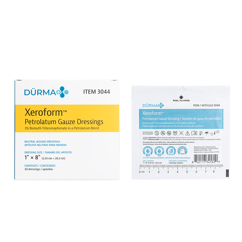 Xeroform Petrolatum Gauze Dressing - 1" x 8" - 3044