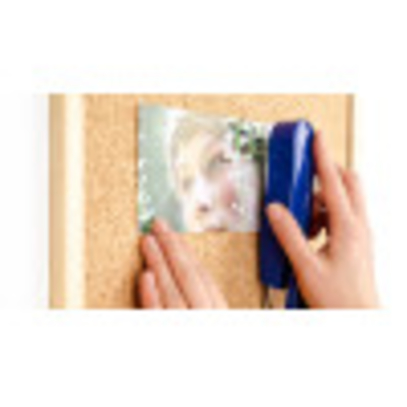 A convenient all-in-one office tool for stapling, temporary pinning, and tacking.