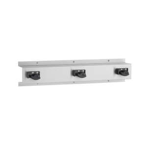 Bobrick, 24", Surface-Mounted Mop and Broom Holder, Stainless Steel