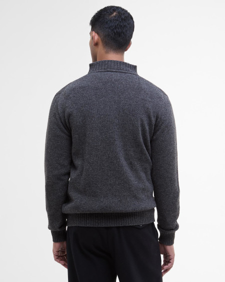 Maglione con mezza zip in lana d'agnello Essential