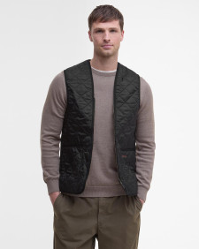 Quilted Zip-In Liner Black-Modern