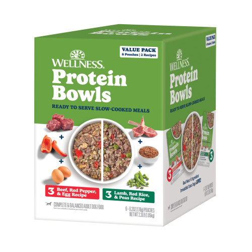 Wellness Protein Bowls Beef, Red Pepper & Egg
Lamb, Red Rice & Peas Product