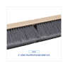 Boardwalk, 36in, Floor Brush Head, Polypropylene Bristles, Gray