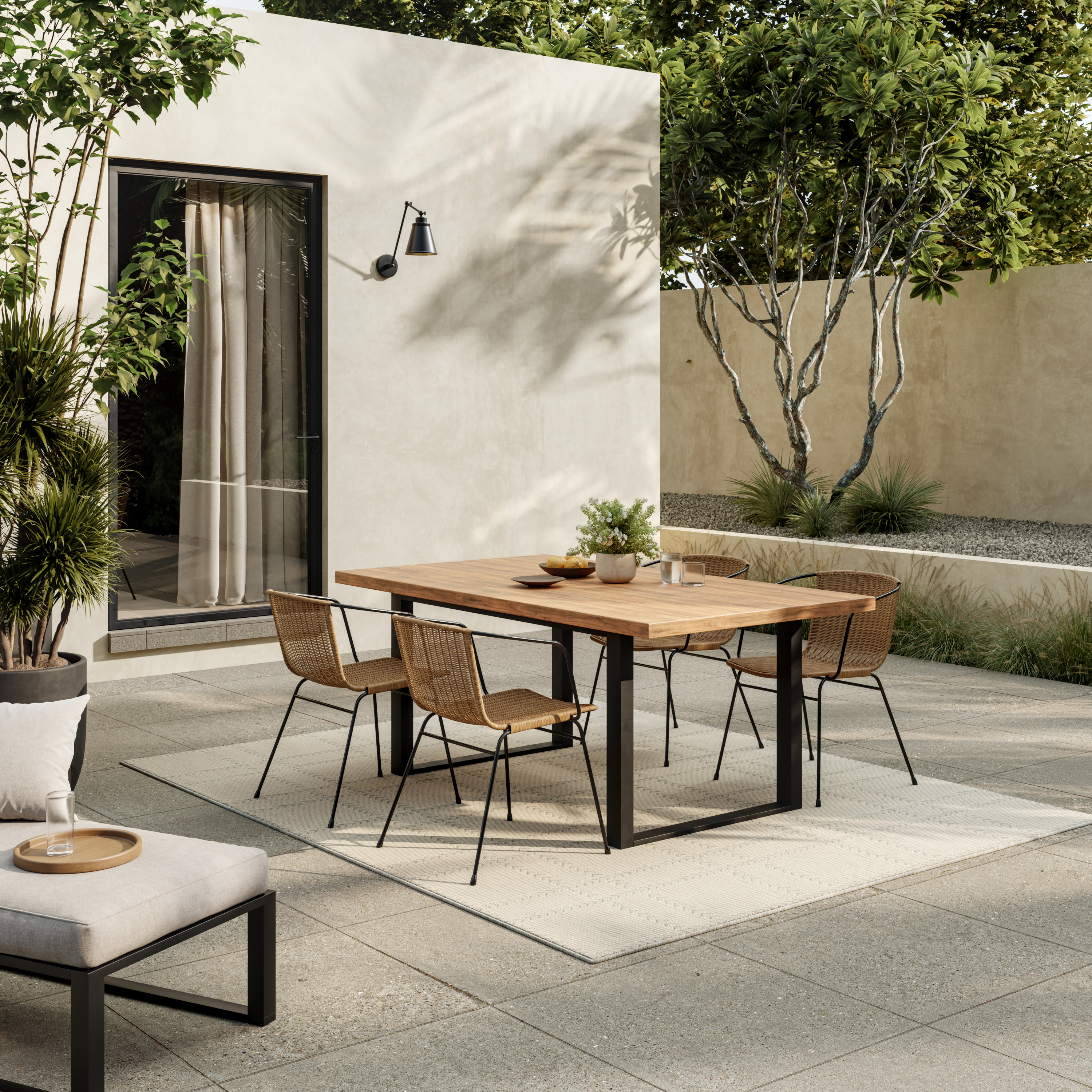 Nourison Horizon Indoor/Outdoor 6' x 9' Grey Modern Rug