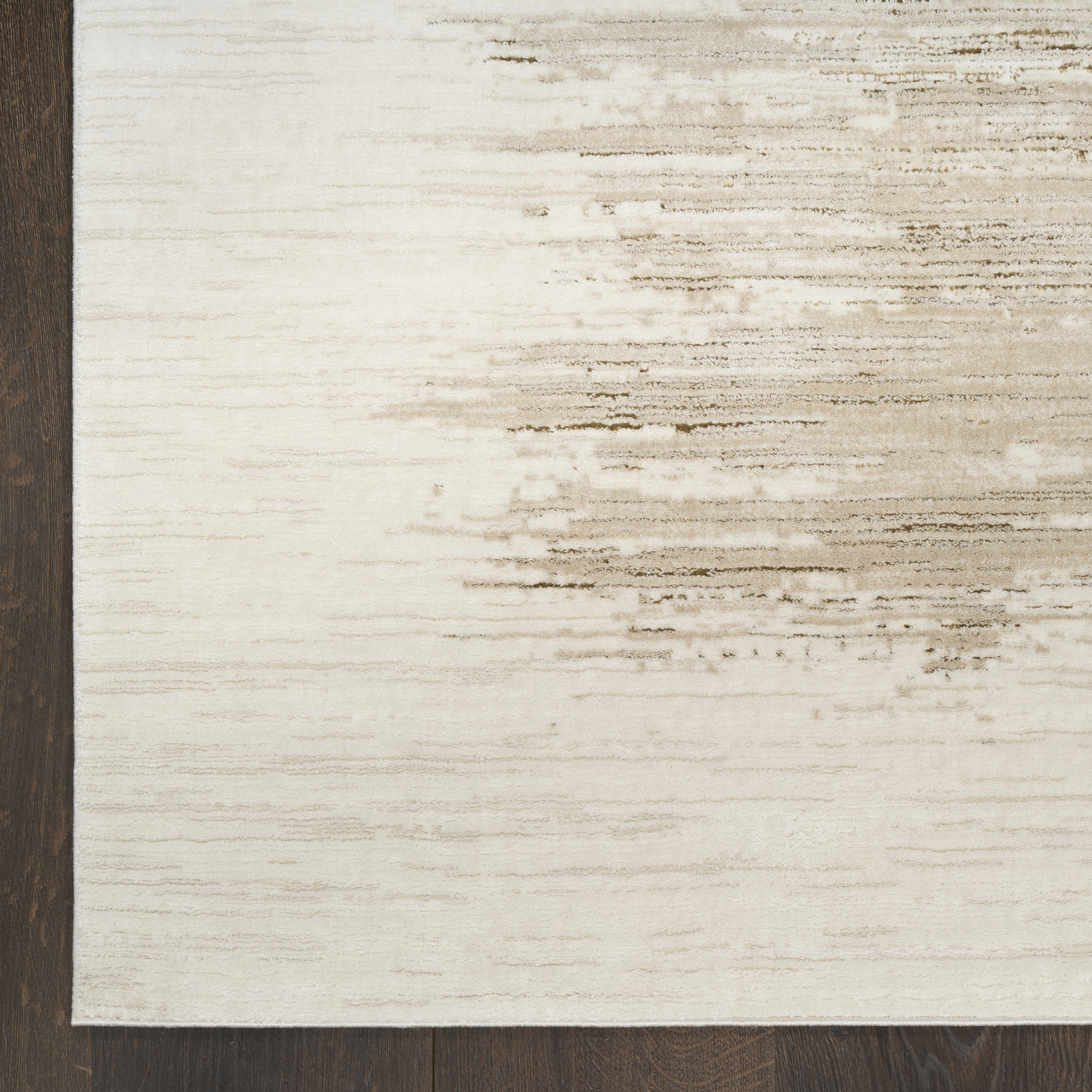 DKNY Grand Street 5'3" x 7'3" Ivory Taupe Modern Indoor Rug