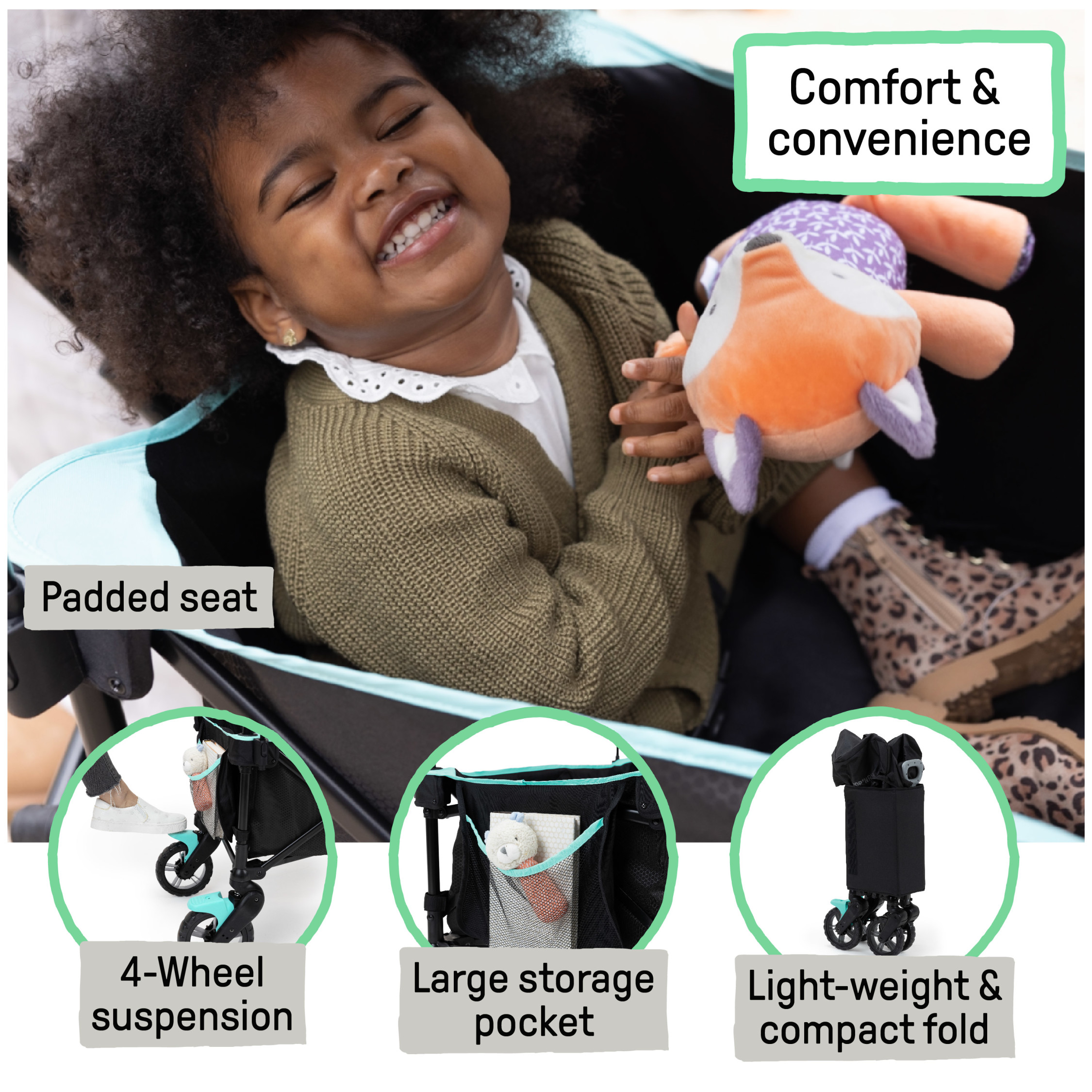 Ingenuity Pop 'N Ride Stroller Wagon