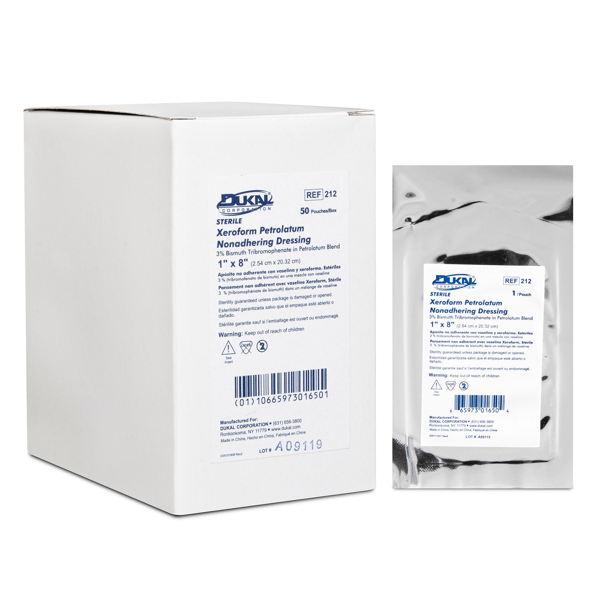 Dukal DRESSING, GAUZE XEROFORM 1"X8"(50/BX)