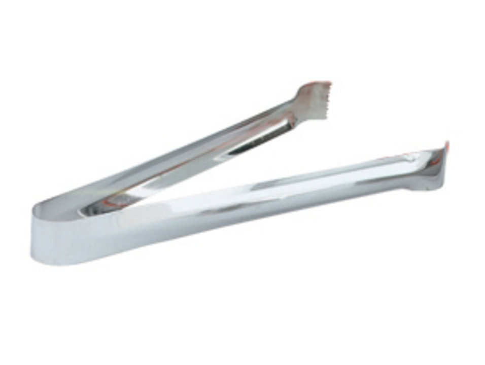 9-inch economy stainless steel pom tongs
