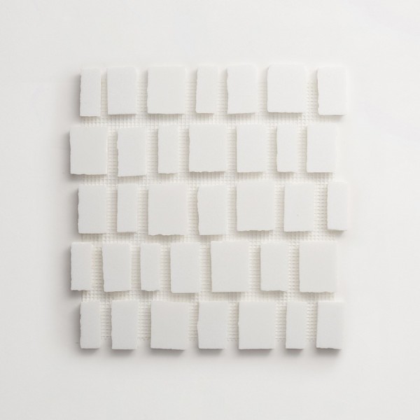 lapidary | rough cut mosaic sheet | thassos (large joint) 