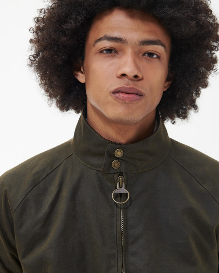 Barbour x Baracuta Porton Waxed Harrington Jacket