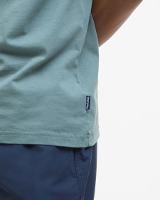 Thurne Tipped Tailored Polo Shirt Vintage Teal