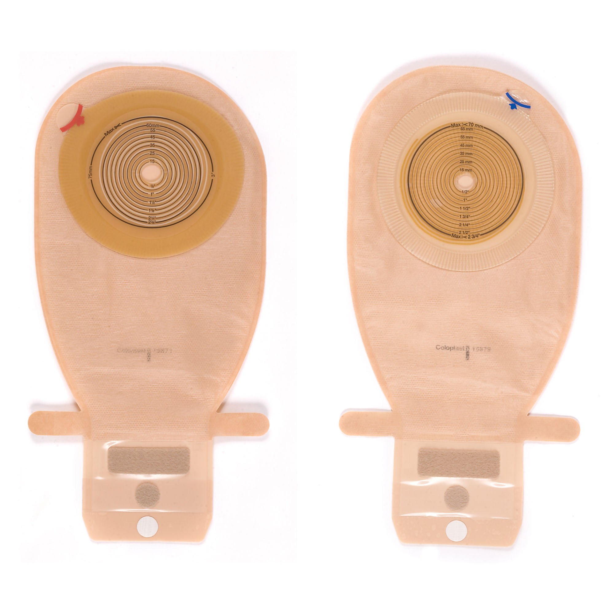 Assura® Flat One-Piece Opaque Colostomy Pouch, Cut to fit Stomas 10 – 76mm