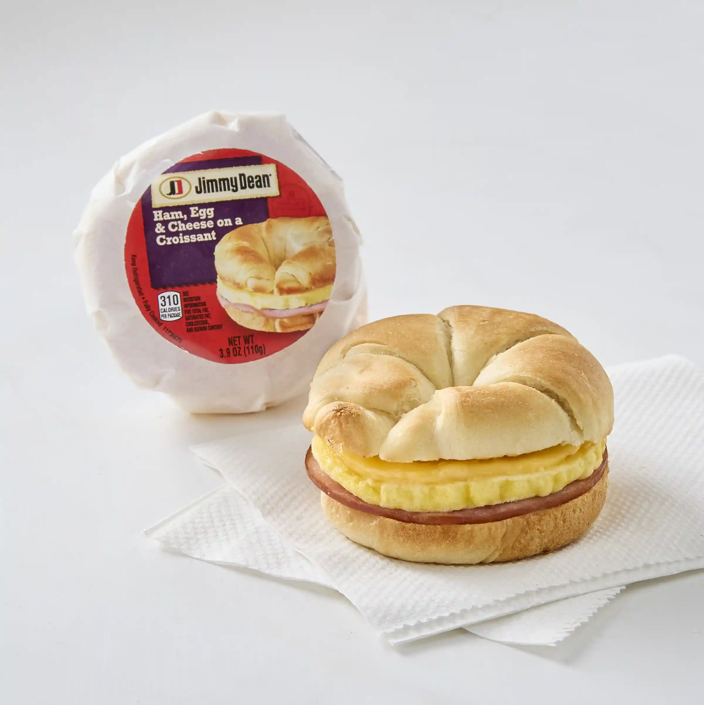 Jimmy Dean® Butcher Wrapped Ham, Egg & Cheese Croissant_image_1