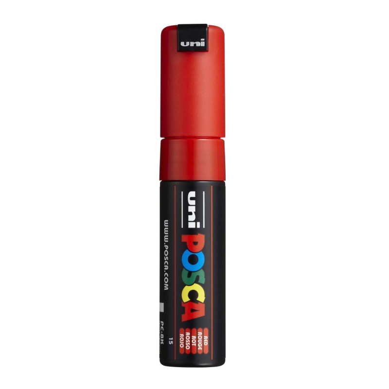 PC-8K Paint Markers, Broad Chisel Tip (8 mm), Red
