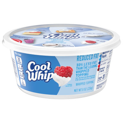 Cool Whip Reduced Fat Whipped Topping, 8 oz Tub - My Food and Family