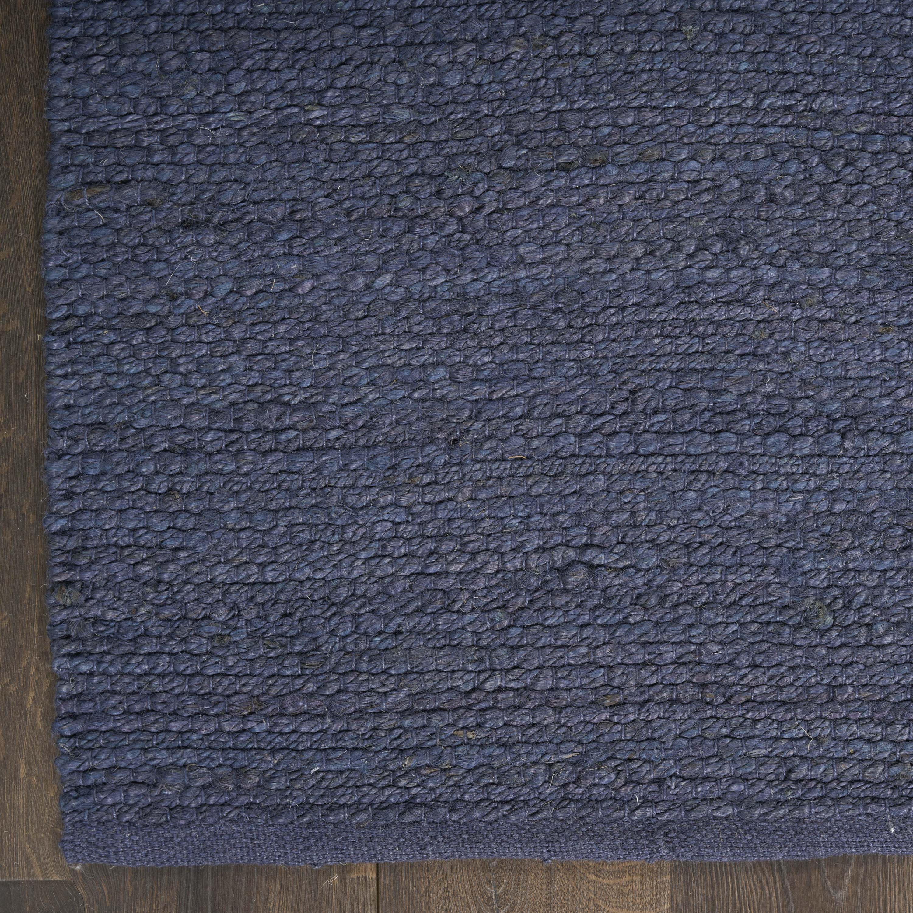 Nourison Natural Jute 5' x 7' Navy Farmhouse Indoor Rug