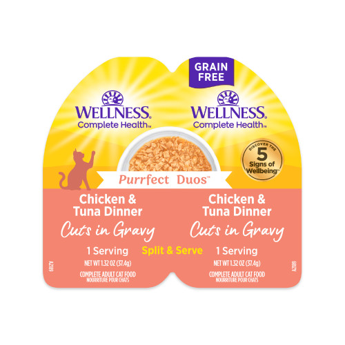 Wellness Complete Health Purrfect Duos Chicken & Tuna Front packaging