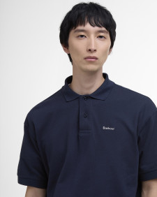 Hexham Oversized Polo Shirt Classic Navy