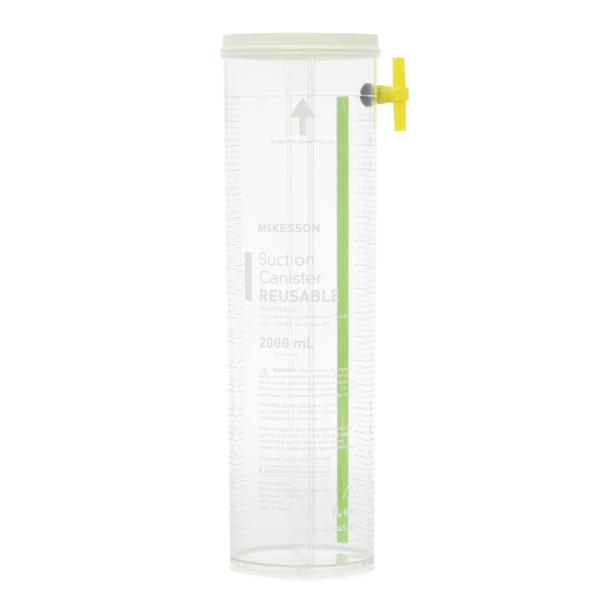 McKesson Brand CANISTER, SUCTION RUSBL 2000ML(10EA/CS)