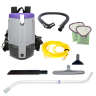 ProTeam, Super Coach Pro 6, w/ Xover Performance Telescoping Wand Tool Kit, 14", Backpack Vacuum
