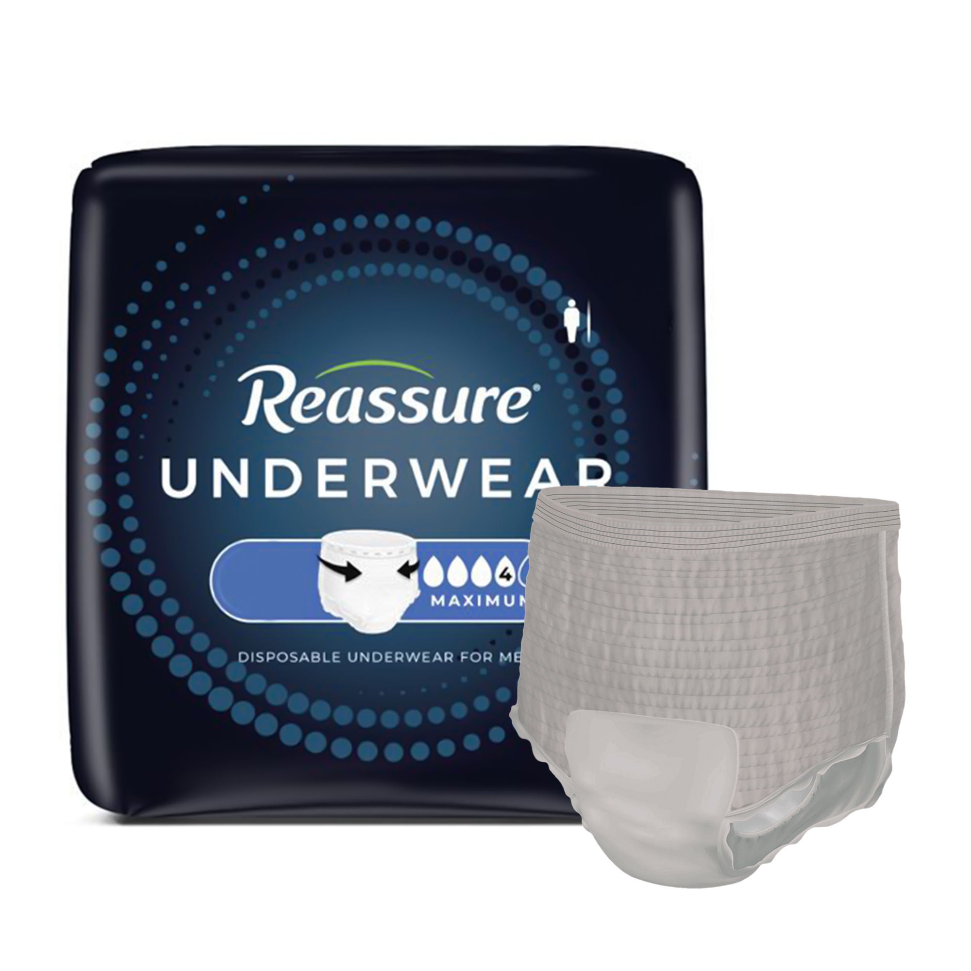 Reassure® Maximum Absorbent Underwear for Men, Heavy Absorbency, 2X-Large