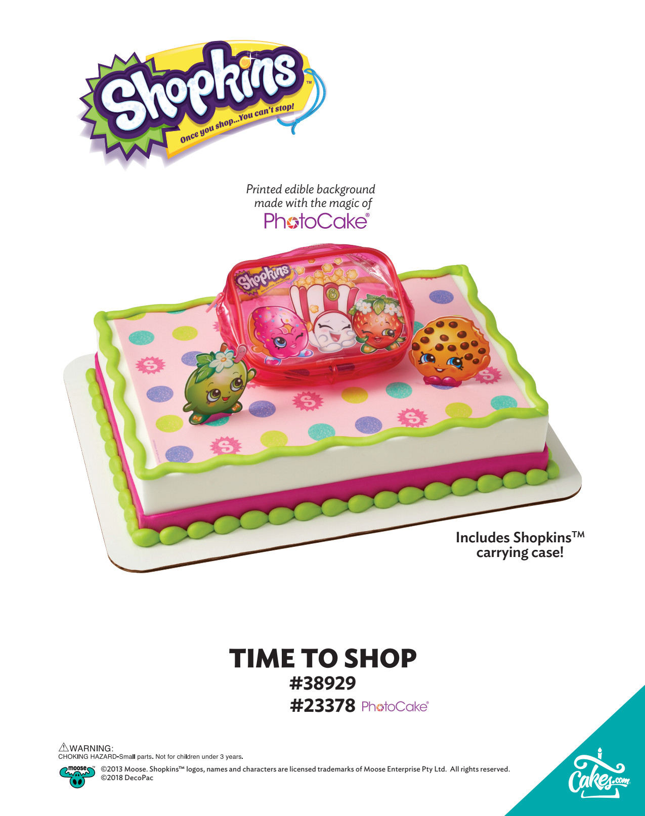 SHOPKINS TIME TO SHOP-BGO TMOC PAGE | The Magic of Cakes® Page | DecoPac