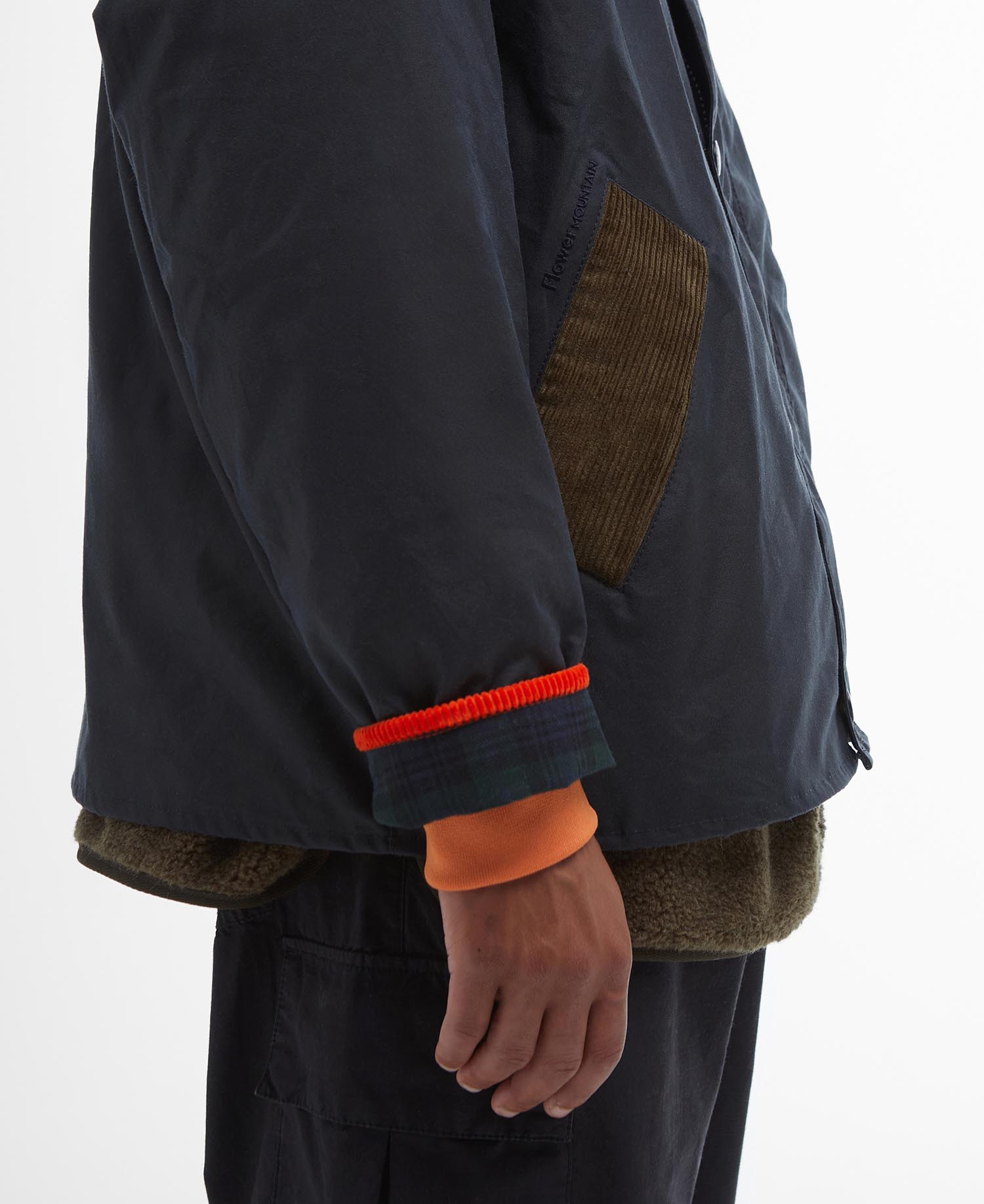 Barbour x Flower Mountain Oversized Transport Waxed Jacket image number 8