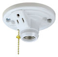 Lampholder Thermoset 250V Pull Chain Operator Incandescent 660W White 2-1/8 H x 4-9/16 in. W