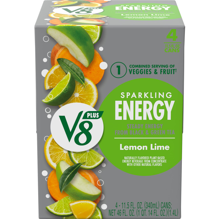 Sparkling Lemon Lime Juice Energy Drink