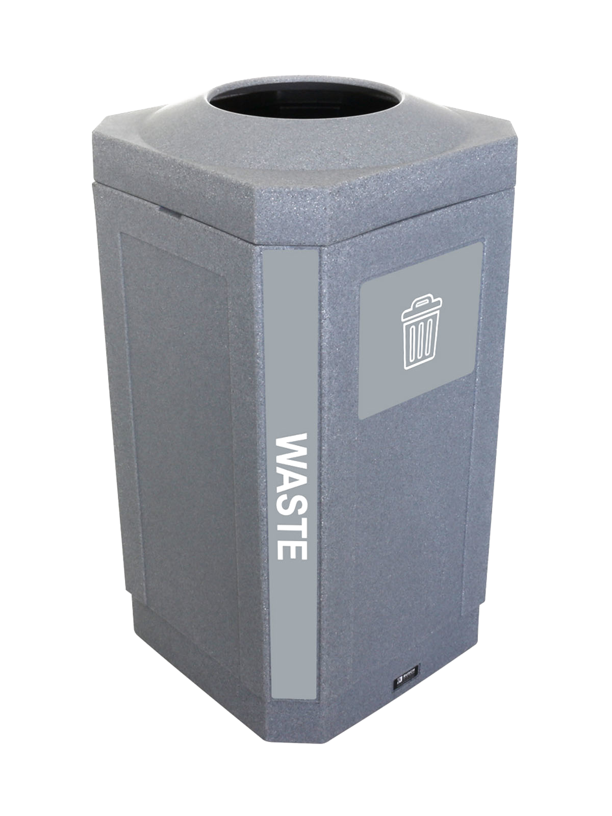 OCTO – Single – Kit – Indoor – Waste – Full – Greystone