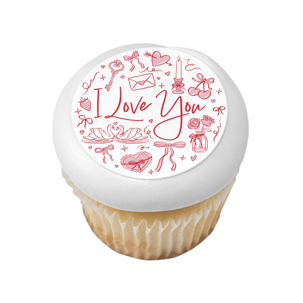 I Love You PhotoCake® Edible Image®