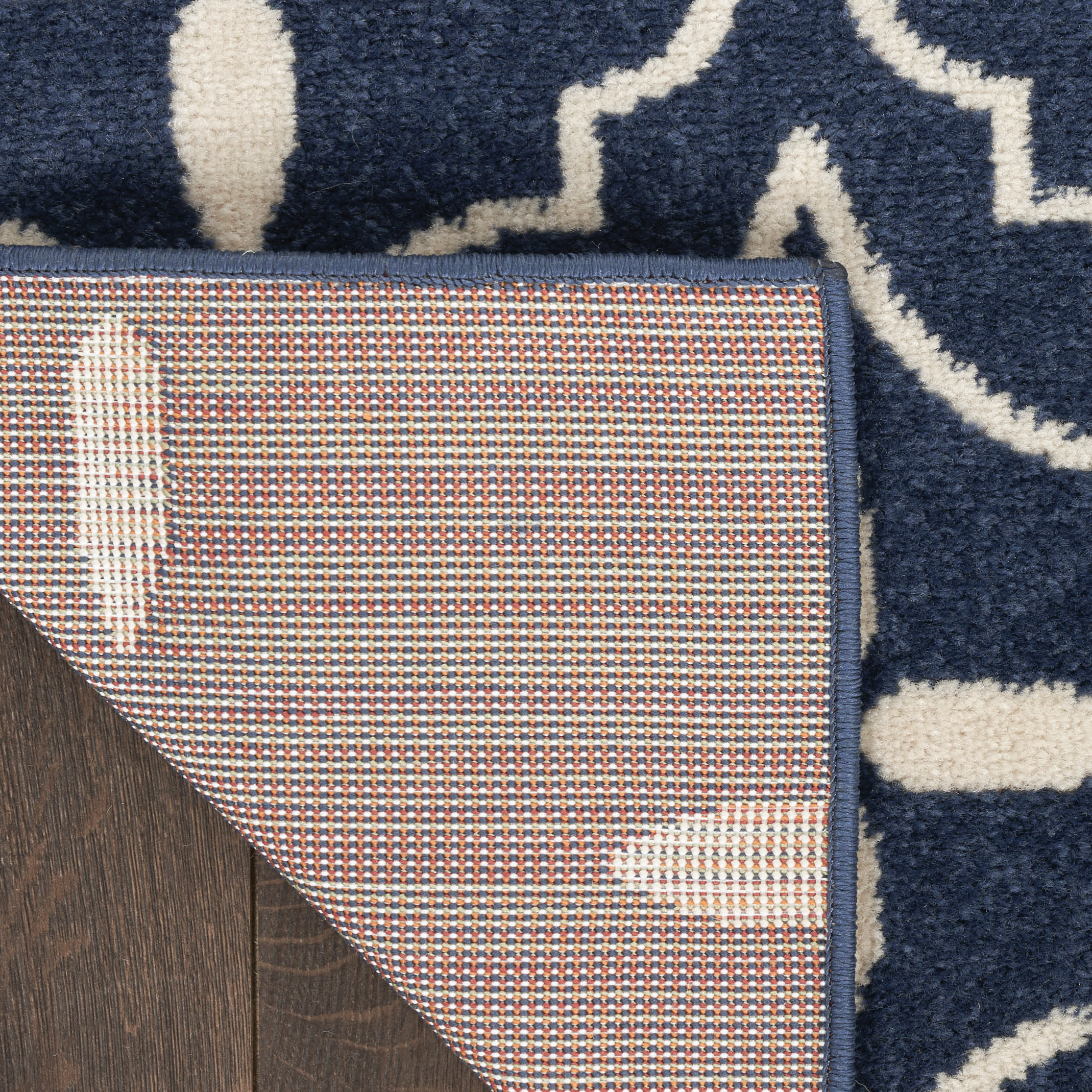 Nourison Nourison Essentials 4' x 6' Navy Ivory Modern Rug