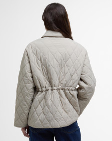 Clarissa Quilted Jacket Light Sand/Rosemary Tartan