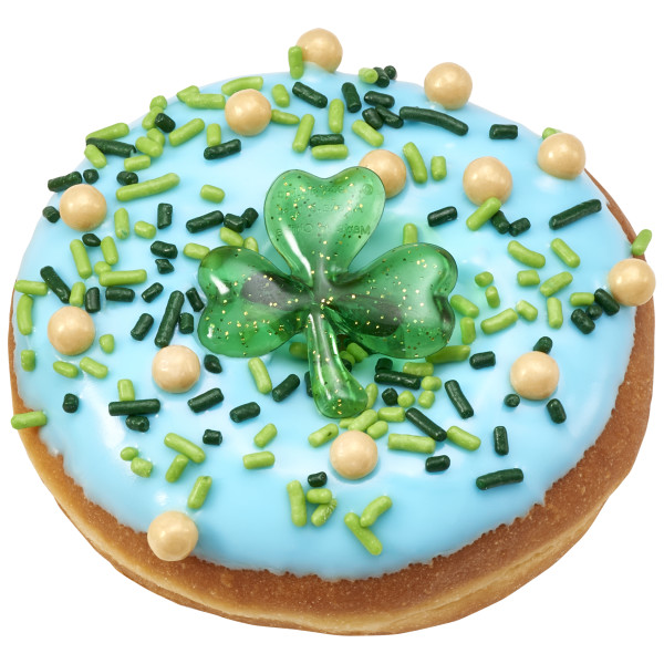Shamrock Puffy Glitter Cupcake Rings