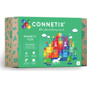 Magnetic Tiles Rainbow Creative Pack, 102 Pieces