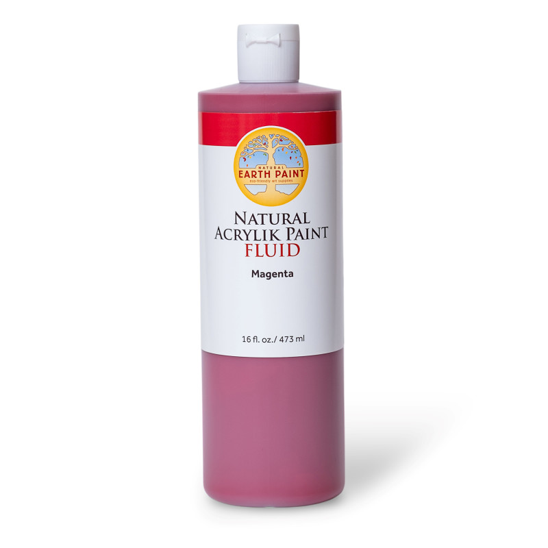 Natural Fluid Acrylik Paint, 16 oz, Magenta