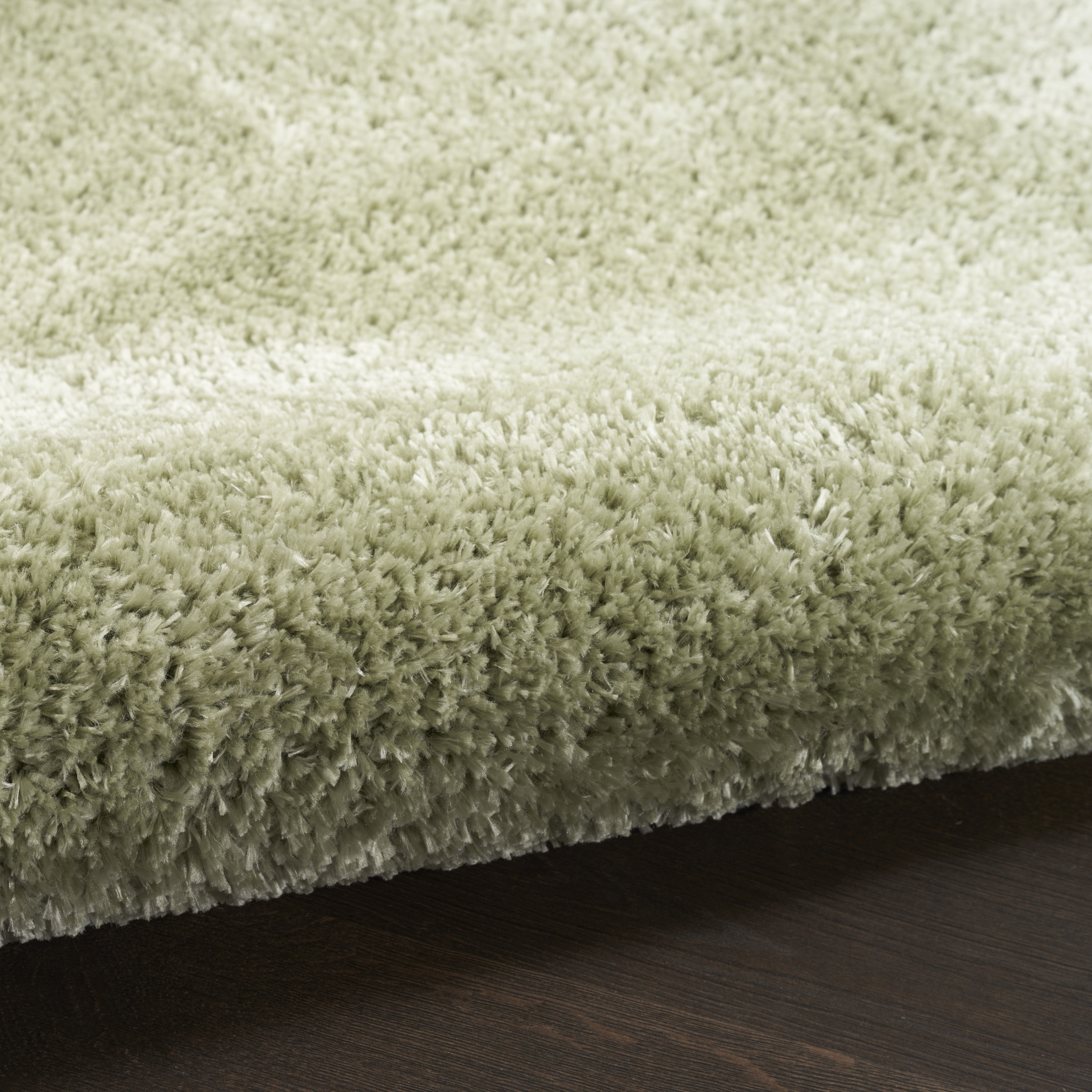Nourison Pacific Shag 5'3" x 7'3" Green Shag Indoor Rug