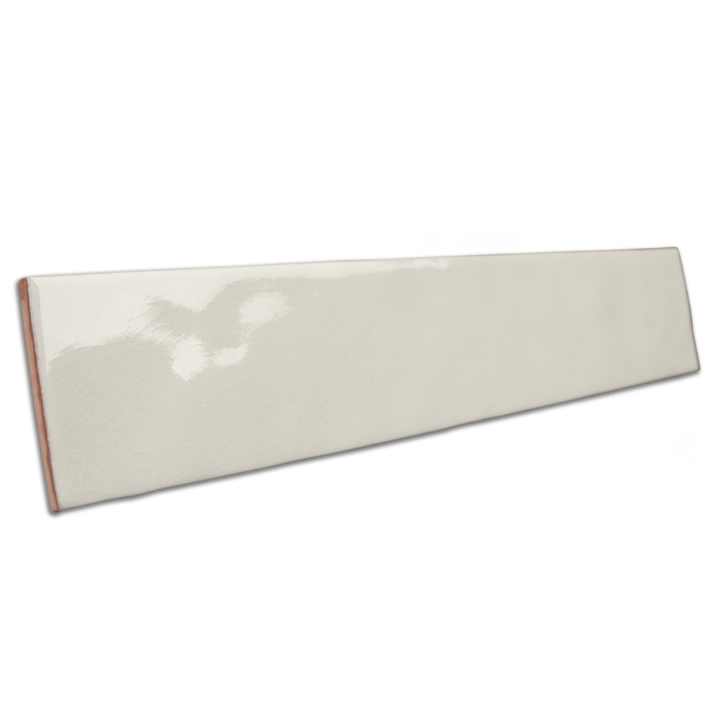 Menorca White 2-1/2 in. x 12-7/8 in. Ceramic Wall Tile