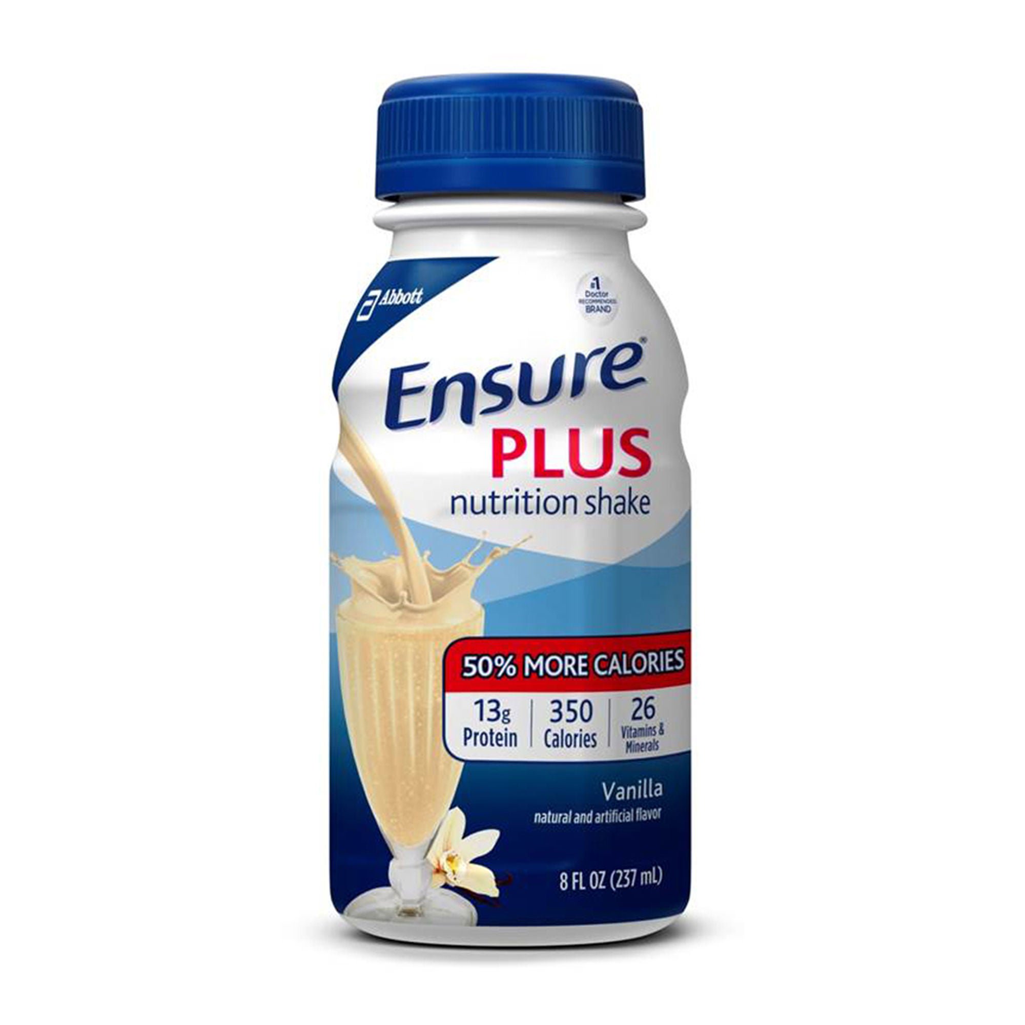 Ensure® Plus Nutrition Shake, Vanilla, 8-ounce bottle