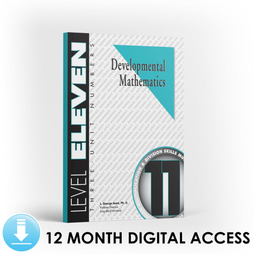 Developmental Math: Level 11 Student Workbook | Three-Unit Numbers: Multiplication and Division (12 Month Access)