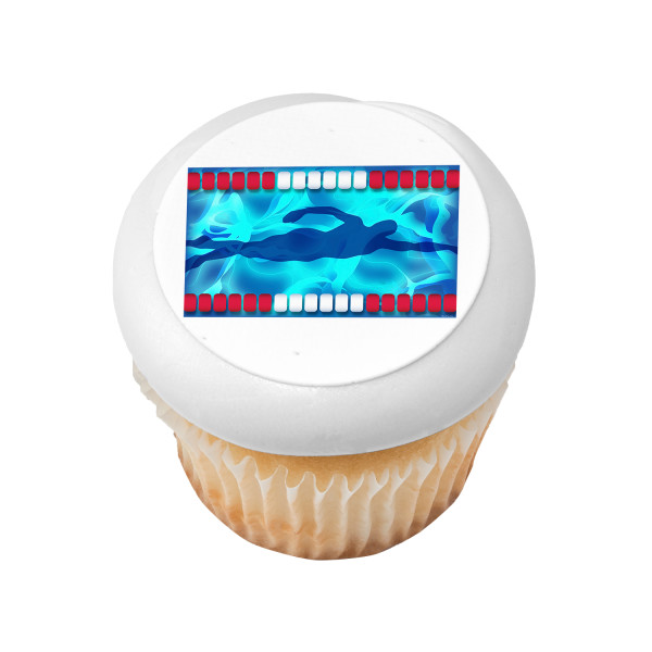 Swimming PhotoCake® Edible Image®