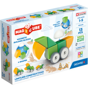 Magicubes Shapes Magnetic Building Blocks Recycled, 13 Pieces