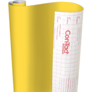 Creative Covering™ Adhesive Covering, Yellow, 18" x 16 ft