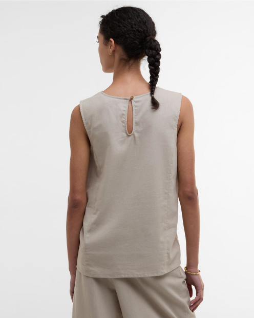 Lucy Sleeveless Blouse Light Sand