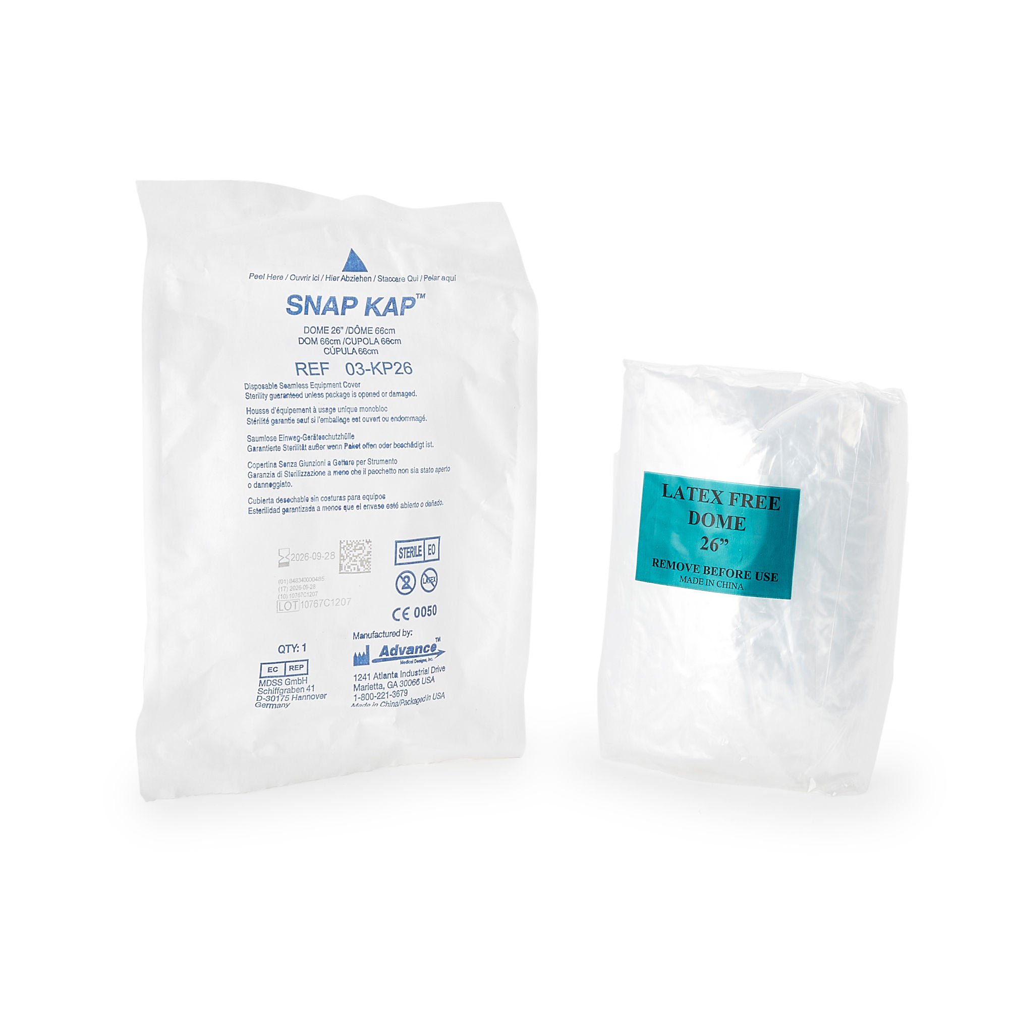 Snap Kap™ Dome Cover, 26-Inch Depth